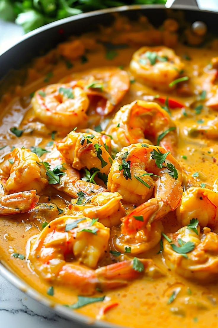 Shrimps in Curry Sauce