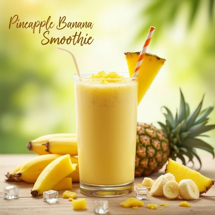 Banans & Pineapple Smoothie