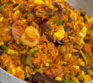 Assorted Jollof Rice (Medium)
