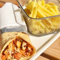 Chicken Sharwama with Chips