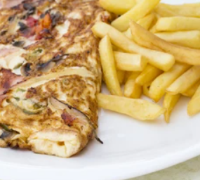Chips & Egg sauce