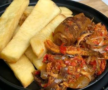 Fried Yam with Fish Sauce