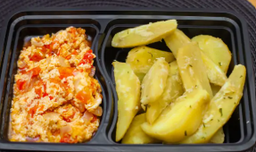 Boiled Sweet Potatoes with Egg Sauce