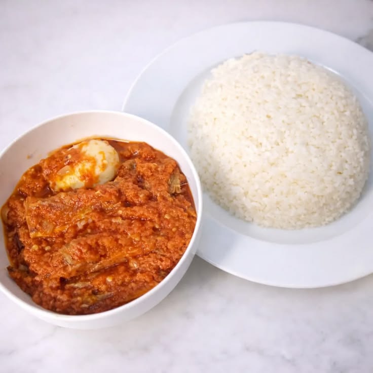 White Rice and Stew