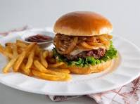 Beef Burger & Fries