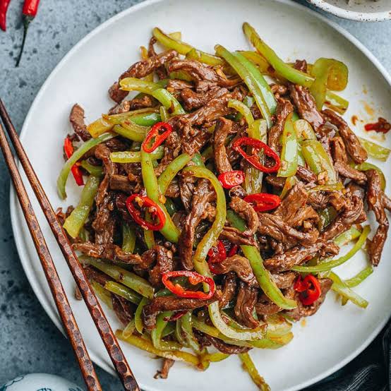 Shredded Beef (With Green Pepper)