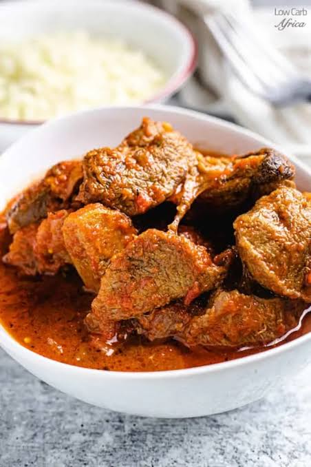 Amala Stew Goat Meat
