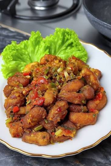Diced Chicken In Chilli Sauce