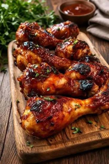 Chicken Wings In Bbq Glaze