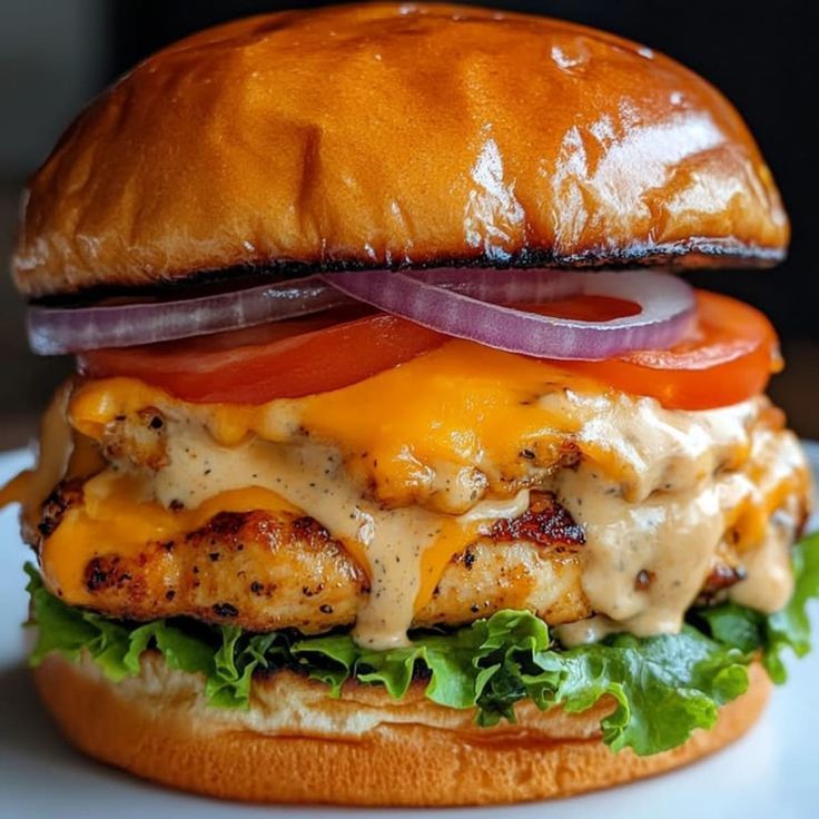 Chicken Burger with Cheese